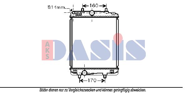 AKS DASIS radiatorius, variklio aušinimas 160092N